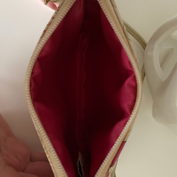Coach Waverly Floral Cream Zippered Wristlet - Picture 7 of 7